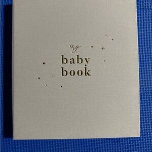 Blush & Gold My Baby Book (gray)